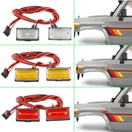 1 Pair Rectangle Horizontal Lines Indicator Light for 1/10 RC Crawler Car Traxxas TRX4 Defender AXIA