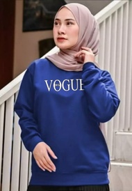 HODDIE FASHION - (COD) / Kaos Lengan Panjang / Kaos Sweatshirt VOGUE / Atasan Wanita / Atasan Wanita