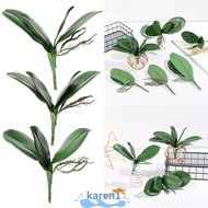 KAREN Simulation Leaves High Quality Home Decor Orchid Leaves Phalaenopsis Leaf