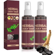 2Packaged Herbal Gray Hair Dye Spray - Plant-Based Hair Spray - Hair Dye After Shampoo - Liquid Esse