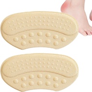 NEWTAP Soft Microfiber Fabric Adhesive Heel Guards Liners for Women Shoes Heel Cushion Heel Grips Heel Pads