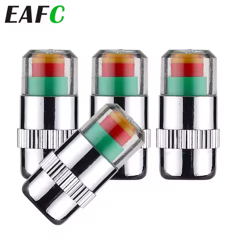 4pcs/lot 2.0/2.2/2.4 Bar 30/32 PSI Tire Pressure Monitor Pressure Gauge Cap Sensor Indicator Alert M