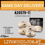 Zildjian A Custom Box Set - 14 Hats 16" Crash 20" Med Ride 18" Crash Cymbal Set (A20579-11)
