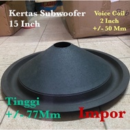 Kertas 15 Inch Subwoofer 15 In Inci Sub Woofer Conus Daun Speaker Spon