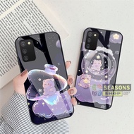 HP Samsung A03s Glass Softcase | Softcase Glass Samsung A03s l Casing Samsung A03shp | Mirror Case S