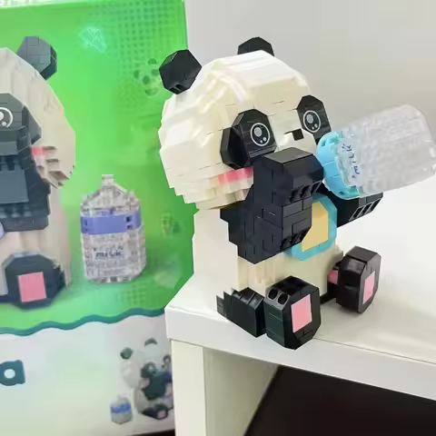 Lovely Animal Building Blocks Toys Panda Blocks DIY Micro Blocks Blocs De Constructions Toys for Gir