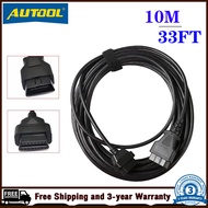 AUTOOL 10เมตร OBD2  รถสายเคเบิลต่อขยายเชื่อมต่อ16PIN ชายกับหญิงเชื่อมต่อ10เมตรสำหรับ ELM327อัตโนมัติ