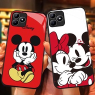 MK-85 Mikey Minne Liquid HD Glass Casing for Realme C53 C31 C35 GT 6 Narzo N53 50A Prime