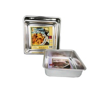 7 / 8 / 9 / 10 INCH ALUMINIUM DEEP SQUARE CAKE TIN MOULD /LOYANG KEK 4 SEGI