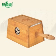 Green box AI box double bamboo Hall moxibustion moxibustion box bamboo Hat Yai business Ai Zhu Moxa