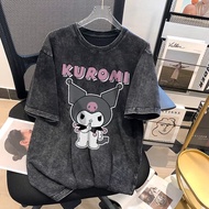 T SHIRT SST KUROMI SILENCE Tops OVERSIZE WASHING BLACK V1