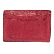 Il Bisonte Card Holder leather Red Direct from Japan Secondhand