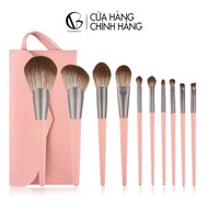 BỘ CỌ TRANG ĐIỂM GUVIET 11 CÂY KÈM BAO DA DÀNH CHO TRANG ĐIỂM CÁ NHÂN