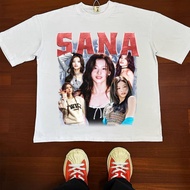 Twice Sana Shirt Kpop Twice Graphic T-shirt Sana Twice Cotton Short Sleeve Shirt for Unisex
