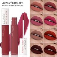 [Ready Stock Goods Same Day Delivery] DUNUF8 Colors Matte Color Holding Lip Gloss Velvet Matte Lip G