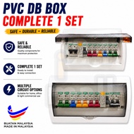 [1SET] EPS PVC DB BOX SIRIM / MCB BOX FULL SET COMPLETE WITH MAIN SWITCH SIRIM APPROVED buatan malay