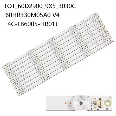 9pcs/set 5LED LED Backlight Bar For U60V6026 L60P2-UD 60A730U 60U6700C 60D2900 4C-LB6005-HR01J LVU60