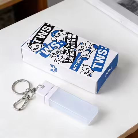 Idol TWS Concert Mini Light Stick Acrylic Keyring Pendant Ice Stick Image Scalable Handheld Lamp SHI