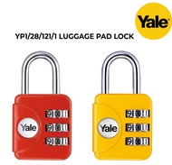 YALE YP1/28/121/1 Luggage Padlock (Red / Yellow)