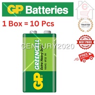GP Greencell 9V Block 1604G 6F22 6LR61 Extra Heavy Duty Battery 10 PCS