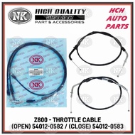 THROTTLE CABLE/ CLUTCH CABLE - KAWASAKI - Z800  - THROTTLE (OPEN) 54012-0582/ (CLOSE) 54012-0583/ (C
