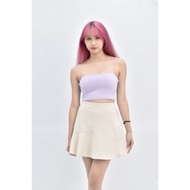 ((S) beigy Short Version bra top Thin Shoulder Strap Purple top Second-Hand Clothes