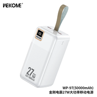 Wekome 30000mAh/ 50000mAh/ 60000mAh/ 80000mAh/ 100000mAh Powerbank PD 27W + QC 22.5W Fast Charging C