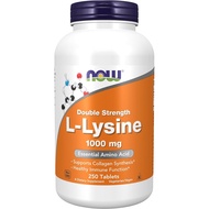 NOW Foods Dietary Supplement L-Lysine（L-Lysine Hydrochloride）1000 mg。 250Double Strength Amino Acid 