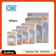 CBE Laminating Film 100’Sheets Laminate ReatyStock Laminate Sheet Laminate Pouch