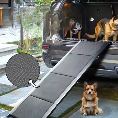 Folding ramp climbing ladder car non-slip pet outdoor car loading and disembarking ladder medium to 