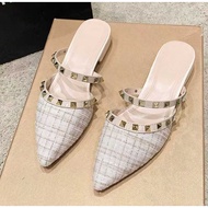 DM SHOP - Heels Sandals Modern Casual Non-Slip Beaded Sofa FabricWanita CK 561