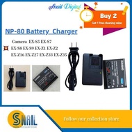 FOR  CCD Camera Battery  Charger NP-80 NP80 NP-82 NP82 80L FOR EX-Z1 EX-Z2 EX-Z16 EX-Z27 EX-Z33 EX-Z