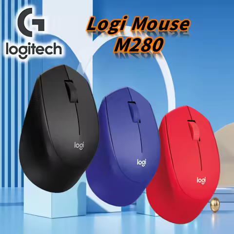 Logitech M280 dual-mode mouse,wireless Bluetooth silent,cross-device transmission,suitable office an
