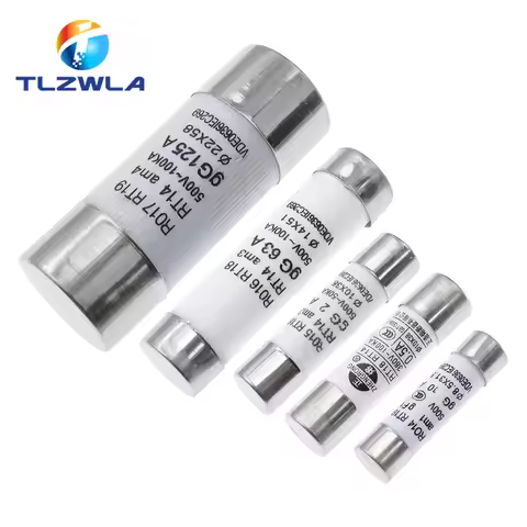 5PCS 8.5*31.5mm 14*51mm 22*58mm Fast low Ceramic Fuse 10x38mm Fuse 380V 500V 0.5A 1A 2A 4A 10A 16A 2