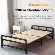 Foldable Bed Wood Board Frame Bedroom Furniture Bed Base Katil Single Besi Lipat Katil Bujang