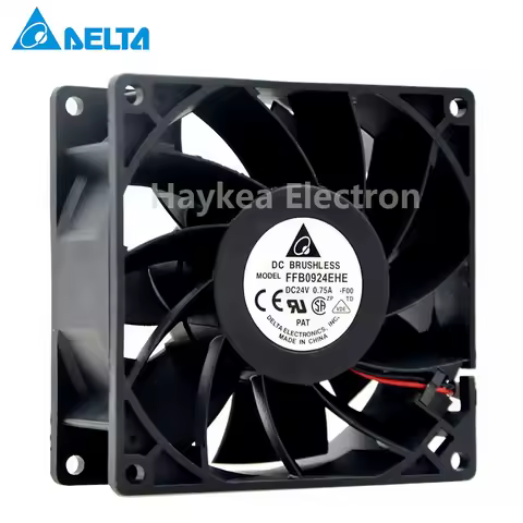 For Delta FFB0924EHE 9238 90mm 92mm DC 24V 0.75A 2-wire -pin Server Inverter Cooling Fans Case Axial