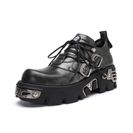 AYSZ | Gothic Style Retro Punk Leather Flatform Shoes