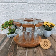 GANTUNGAN 8-HOLE GLASS HOLDER 8-HOLE GLASS HANGING HOLDER/