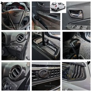 Perodua axia 2014-2022 accessories carbon fiber exterior decoration gear panel / window /door handle