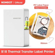 NIIMBOT B18 Mini Portable Printer Thermal Transfer Pocket Label Maker May Long Life Ribbon At