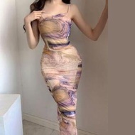 korean floral dress 2024 floral dress for woman long summer dress plus size beach outfit for women d