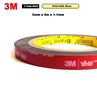 3M VHB 5952 Black Heavy Duty Mounting Tape Double Sided Adhe