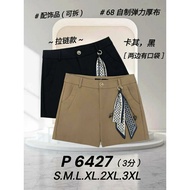 [Ready Stock] Good Quality 68 Brand 68牌子 Short Pant 3分裤 Waist Zip 拉链裤头 P 6427