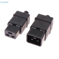 Cool3C 16A 250V IEC320-C19 C20 Male Female Assembled Wiring Power Plug Soet PDU UPS Chassis Server P