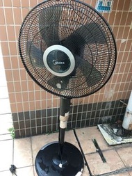 Midea 16寸座地風扇二手巳經清洗可上下左右搖擺顯示屏有些數字不著但不影響功能西貢區取