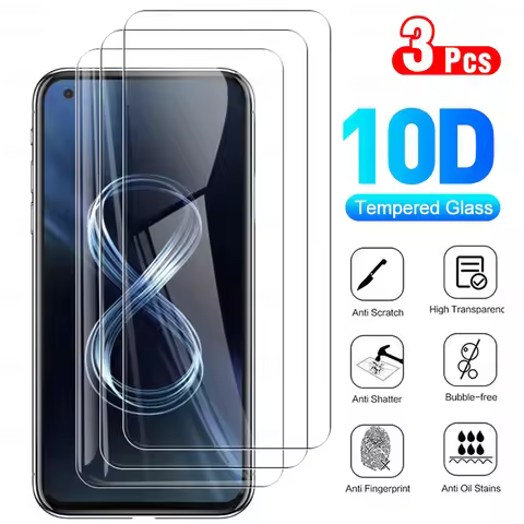 3Pcs Full Cover Glas For Asus Zenfone 8 Tempered Glass Screen Protector For Zenfone8 Flip 8flip 5G 8