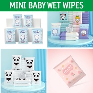 Mini Wet Wipes 1 Packet 10 tissue / Portable Baby Wipe / Purified Pure Water / Safety Certification