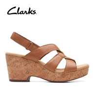 Clarks Womens Giselle Beach Tan Leather