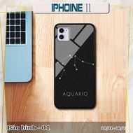 3D glass case for iPhone 11 zodiac signs