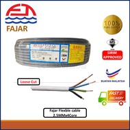 Fajar Flexble Cable 1.5mm x 4Core  / 2.5mm x 4core Per Meter,loose Meter